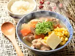 バターコーン豚汁+ご飯セット（佐藤とん汁店 大門店）