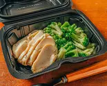 【たんぱく質35.1g】低温調理した鶏むね肉とブロッコリー(鶏むね100g)（たっぷりたんぱく肉とブロッコリー生活 葵店）