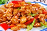 揚げ豚肉とピーマン醬油炒め(溜肉段)（四季香上野店）