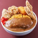 こだわりカツカレー丼 500 (唐揚2+コロッケ1+春巻1)（ガチでうまい「ガチ丼屋」 大橋店）