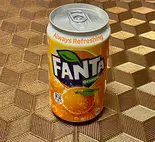 ファンタオレンジ(缶)  Fanta orange (Can)（ふわとろオムライスの店 名古屋たまごけん NAGOYATAMAGOKEN）