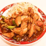 豚肉とナスの味噌炒飯（味中味）