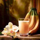 ミルクバナナジュース + バナナ増し Banana milk（金星 ヴィーナス ビューティアサイーフルーツボウル Venus beauty Acai fruit-bowl 北千住店）