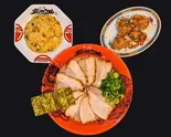 チャーシューめん＆チャーハン＆からあげ4コセット Cha-shu Ramen ＆ Fried Rice ＆ Kara-age - 4pcs Set（ラー麺ずんどう屋 尼崎店）