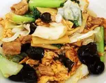 きくらげと玉子炒め（中華料理 富記）