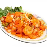 プラウンチリ Prawn Chili（インド料理 パナス国分寺）