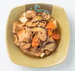 椎茸と鶏肉とじゃが芋炒め(麺香厨)