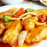 白身魚の甘酢あんかけ-糖醋白身鱼（大福源）
