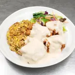 とり唐揚げマヨネーズ掛け＆チャーハン(ランチボックス)（中華料理 敦煌 北新地店）