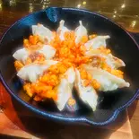ひとくち鉄板餃子 ピリ辛たぬき（Cafe and BAR スープ et）