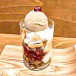 ほうじ茶パフェ（千寿茶房）