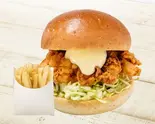 【NEW】チョアチキンバーガーセット(ポテトSサイズ付き)（チョアチキン学園店 CHOA CHICKEN GAKUEN）