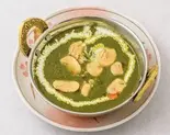 ほうれん草マッシュルームカレーSAG MUSHROOM CURRY（インドネパール料理カレースプーン Curry Spoon）
