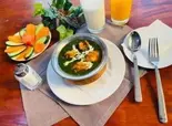 サーグパニール Saag Chicken curry（カトマンズキッチン＆バー）