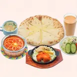 チーズナンセット Cheese Nan set（Purnima Restaurant＆Cafe）