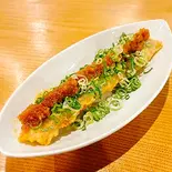 穴子一本天ぷら葱まみれ【おろし・ポン酢】（【定食弁当】松竹亭 清水店）