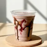 ラズベリー＆チョコバナナジュース Raspberry ＆ chocolate banana juice（【タコライスベイビー Tako rice baby】浅草）