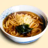 温 かけうどん(たぬき入り)（しぶそば溝の口店）
