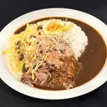 欧風黒バタープルドポークカレー(シングル、ごはん350g)（spicy motel）