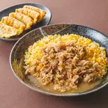 肉肉【豚盛】あんかけチャーハン 揚げ餃子(5個)セット（チャーハン 皇王 上目黒店）