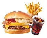 チーズベーコンエッグバーガーセット（ファーストキッチン ヨシヅヤ名古屋名西）