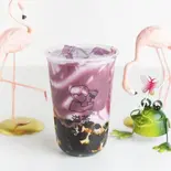 黒糖タピオカ紫芋ミルクティー (L)Brown Sugar Tapioca Purple Yam Milk Tea（溢茶YICHA）