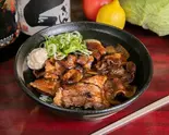 ★炭火豚カルビ丼 Charcoal-Grilled Pork Kalbi Rice Bowl（麺鶏・宮崎郷土料理 どぎゃん）