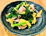 豚とほうれん草のポパイ炒め(餃子工房 ちびすけ 阿倍野橋店)