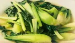 チンゲン菜のニンニク炒め（聚満園）