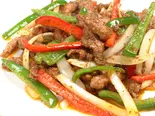 孜然牛肉〜牛肉のスパイシーズーラン炒め〜（西安刀削麺酒楼 三田店）