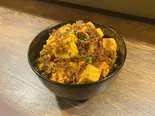 花椒が効いた島豆腐の崩し麻婆豆腐（今帰仁アグーしゃぶしゃぶ 長堂屋 那覇店）