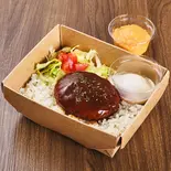 チーズ ロコモコ丼（白金食堂）