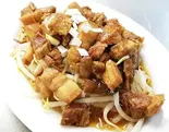 もやしの台湾風肉かけ（台湾菜館 弘城）