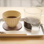 ハンドドリップオーガニックホットコーヒー（ひよこのカフェハウス）