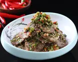 凉拌牛肉  牛肉のスライス（ビャンビャン麺 朋友）
