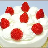 生クリームデコレーション5号 Decorated Cream Cake #5(柴又コシジ洋菓子店)