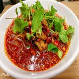 スーラモツ春雨(酸菜肥肠粉)(中華料理 宮)