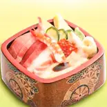 ちらし箱寿司（寿司処 菱膳 築地店）