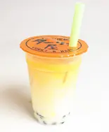【1】マンゴーラッシータピオカ Mサイズ(Mango Lassi Tapioca)（インド定食ターリー屋 渋谷並木橋店）