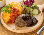 デミグラス和牛ハンバーグプレート（omurice cafe yellow gourmet 吹田）