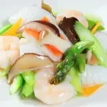 アスパラと海鮮の炒め(中華料理西遊記 成増店)