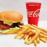 オルレアン風チキンバーガーポテトドリンクセット（日進斗金フライドチキン）