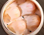 新発売:海老餃子(水晶蝦餃)(4個入り) 蒸し餃子（台湾スイーツ MISS TEA 茶小姐 神戸本店）