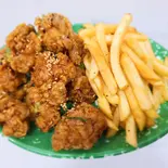 鶏ももブルダック醤油チキン（韓国料理サルビア）