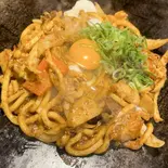 野菜たっぷり!カレー焼きうどん(ぽんぽこ亭 (狸狸亭)天満橋店)