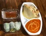 生春巻きセット(NAMAHRUMAKI SET)curry+cheese nan+fresh spring rool（インドアジア料理家帝 YETI）