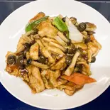 黒胡椒とりササミ炒め Stir-Fried Black Pepper and Chicken Breast Strips(谷記 1号店)