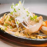 豚トロ肉黒酢炒め（星野酒場）