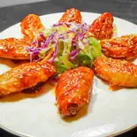 手羽先の四川風唐揚げ煮(香辣鸡翅)（東京穆斯林飯店 ムスリム飯店）