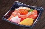 オーロラサーモンいくら丼1人前[Salmon and Salmon Roe Bowl]（大起水産回転寿司 なノにわ店）